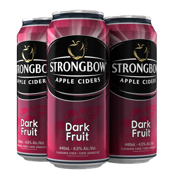 Strongbow Dark Fruit Apple Cider - 4 x 440mL