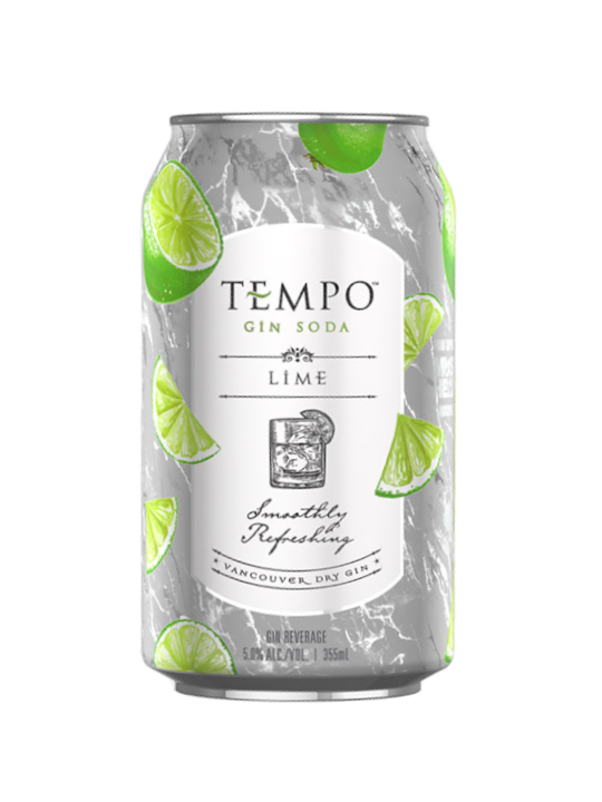 Tempo Gin Soda Lime - 6 x 355mL