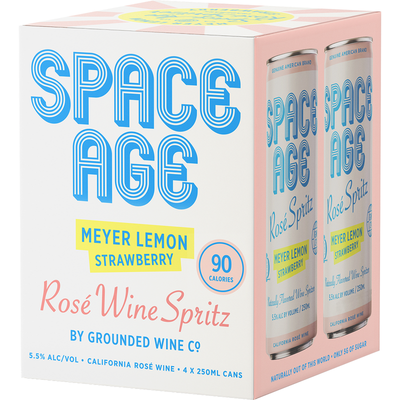 Grounded Wine Space Age Rosé Spritz - 4 x 250 mL