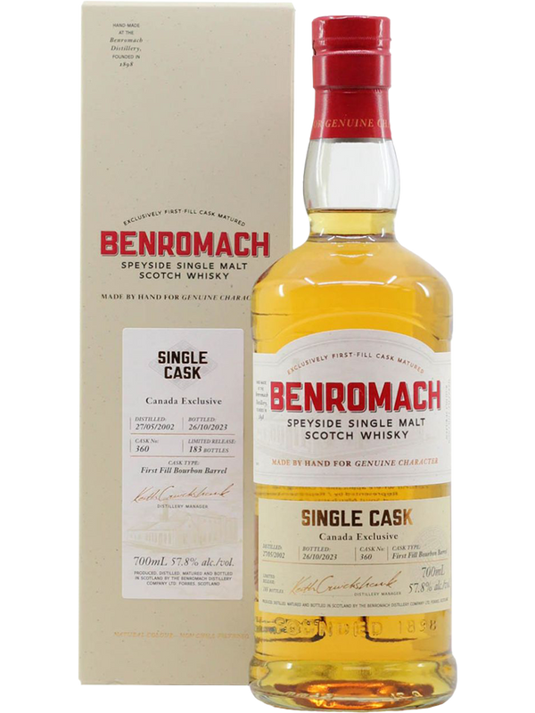 Benromach Single Cask - Bourbon Barrel 2002 #360