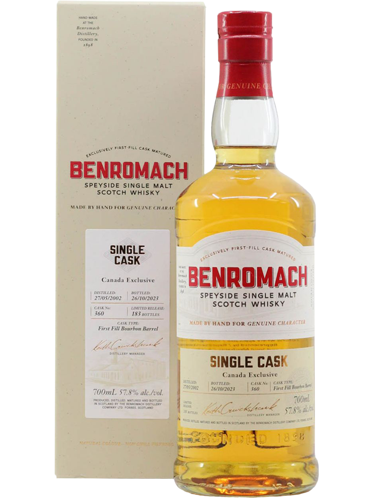 Benromach Single Cask - Bourbon Barrel 2002