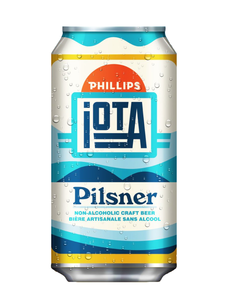 Phillips iOTA Craft Made Non-Alcoholic Pilsner - 4 x 355mL