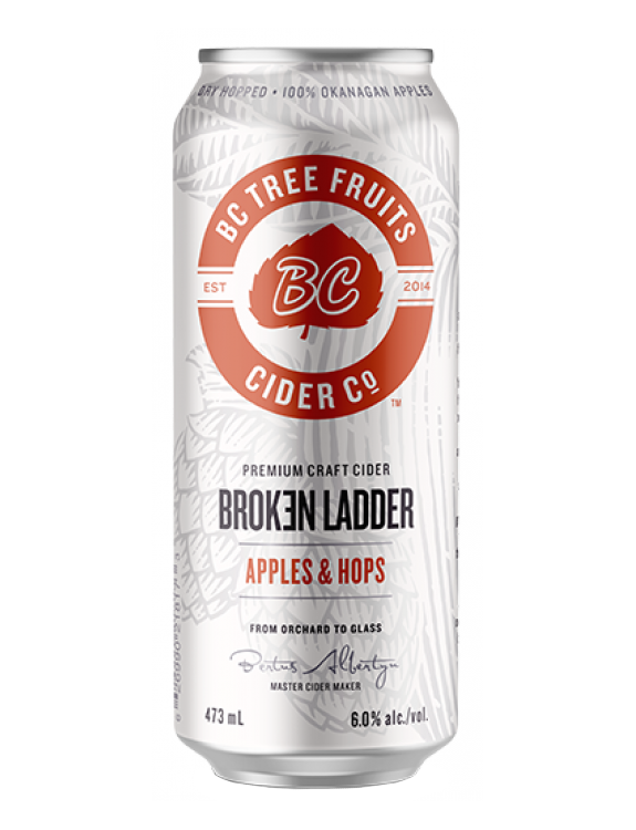 Broken Ladder Apples and Hops Cider - 4 x 473mL