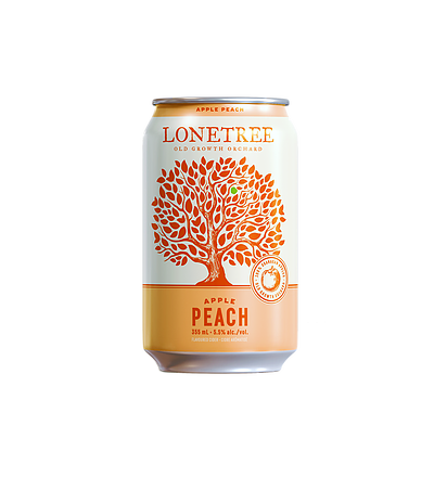 Lonetree Apple Peach Cider - 6 x 355mL