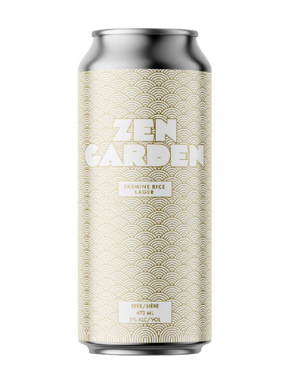 Cabin Brewing Zen Garden Jasmine Rice Lager - 4 x 473mL