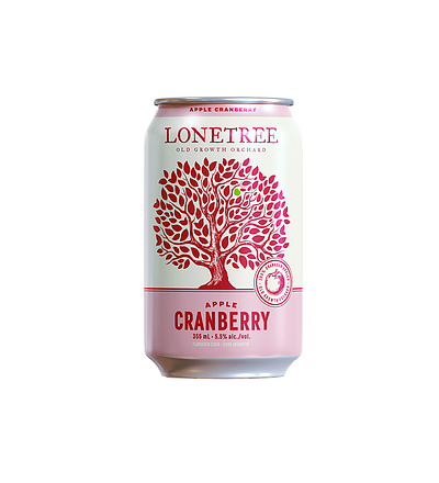 Lonetree Apple Cranberry Cider - 6 x 355mL