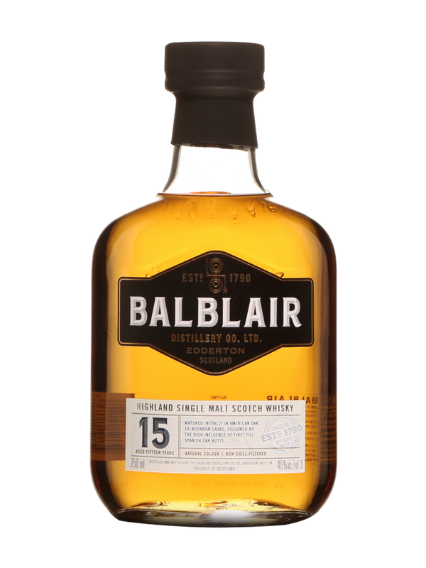 Balblair 15 Year Old Scotch Whisky (46% ABV)