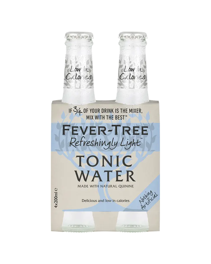 Fever Tree Light Tonic Water - 4 x 200mL