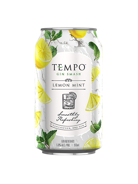Tempo Gin Smash Lemon Mint - 6 x 355mL