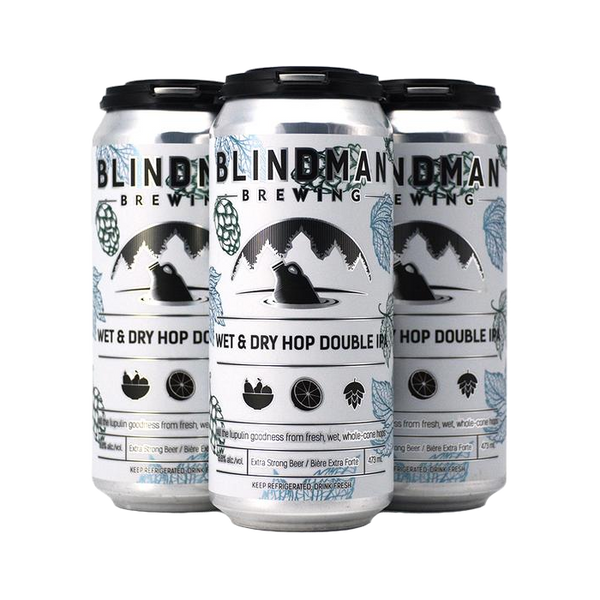 Blindman Wet & Dry Hop Double IPA - 4 x 473mL