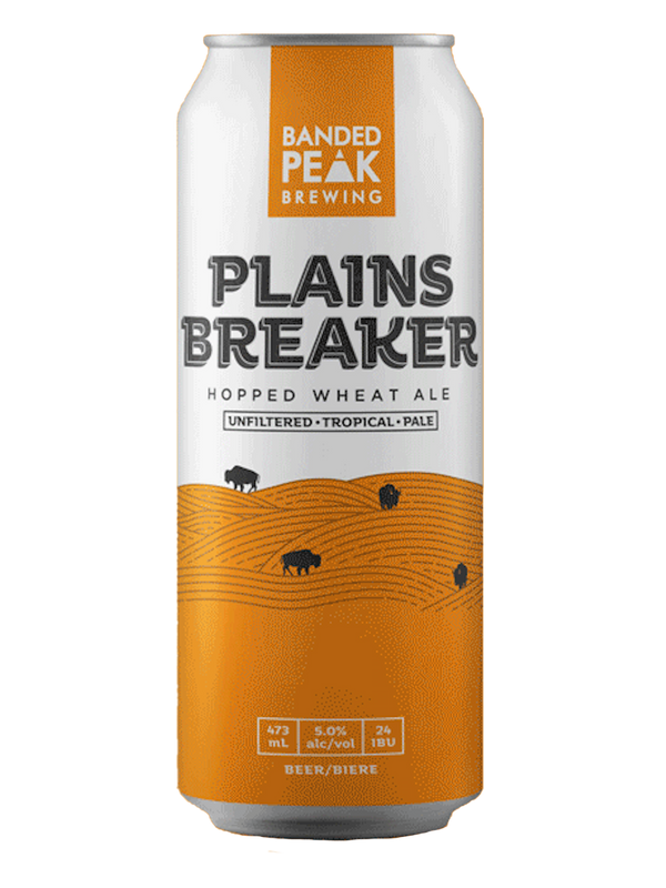 Banded Peak Plainsbreaker Hopped Wheat Ale - 4 x 473mL