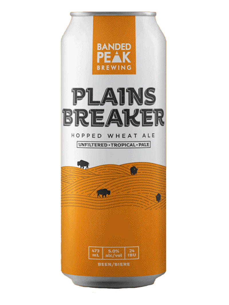 Banded Peak Plainsbreaker Hopped Wheat Ale - 4 x 473mL