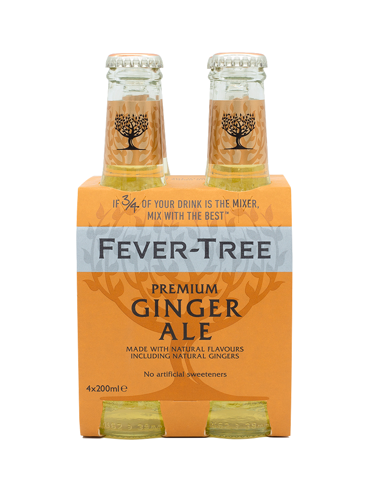 Fever Tree Ginger Ale - 4 x 200mL