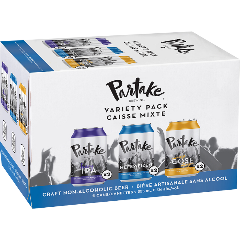 Partake Non-Alcoholic Variety Pack - 6 x 355 mL