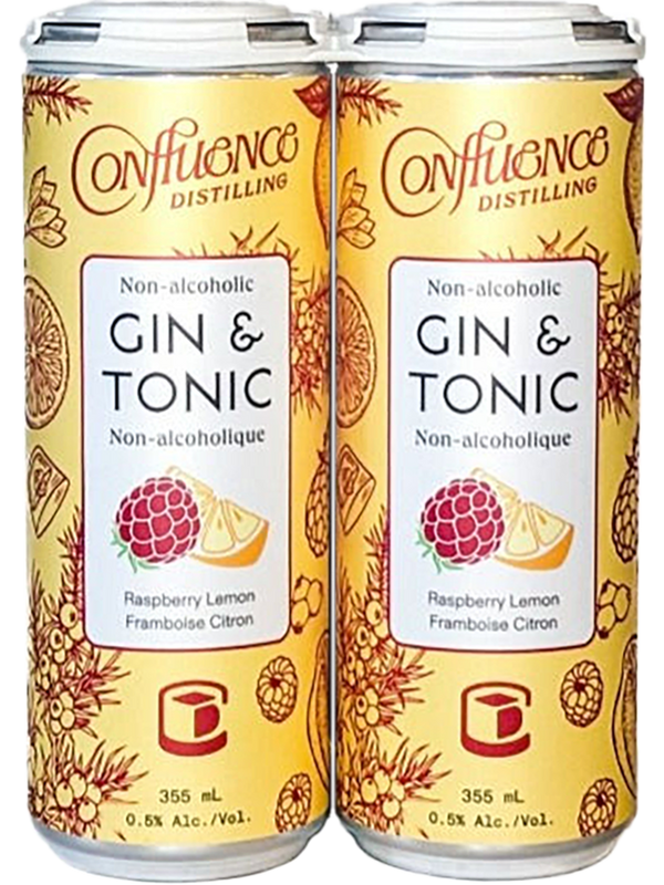 Confluence Distilling Non-Alcoholic Gin & Tonic - 4 x 355 mL