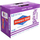 Happy Dad Hard Seltzer Grape - 12 x 355 mL