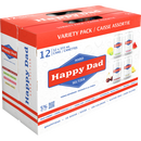 Happy Dad Hard Seltzer Variety Pack - 12 x 355 mL