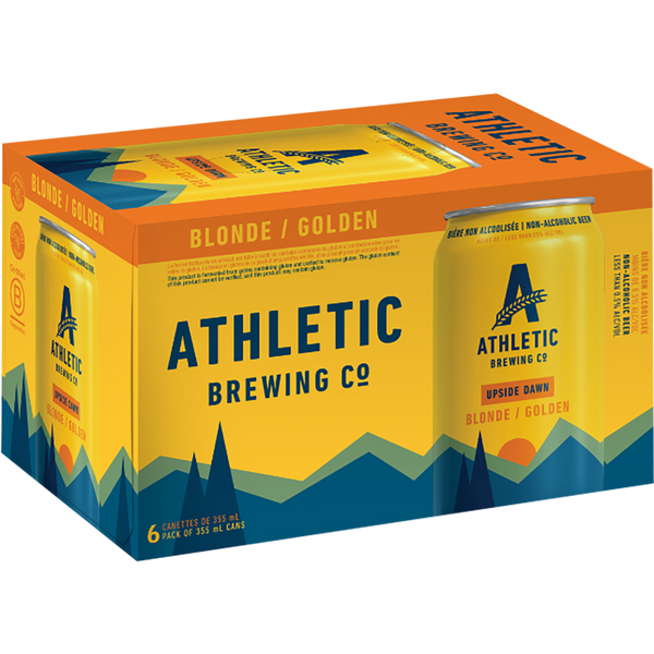 Athletic Brewing Upside Dawn Golden (Non-Alcoholic) - 6 x 355 mL