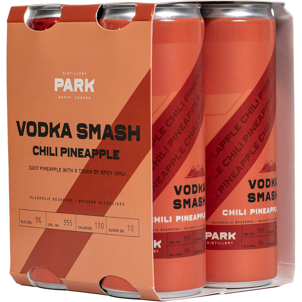 Park Distillery Chili Pineapple Vodka Smash - 4 x 355 mL