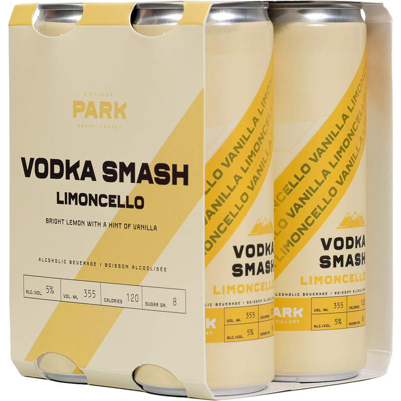 Park Distillery Limoncello Vodka Smash - 4 x 355 mL