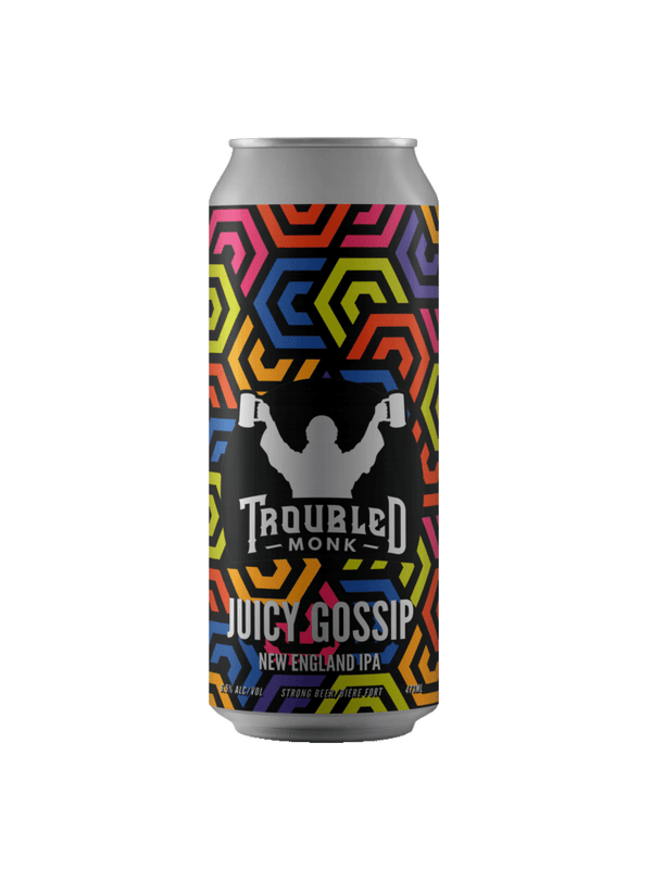 Troubled Monk Juicy Gossip IPA - 4 x 473mL