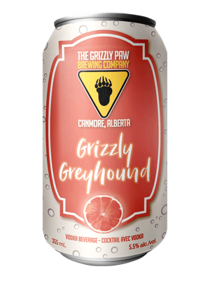Grizzly Paw Greyhound Grapefruit Vodka Soda - 4 x 355mL