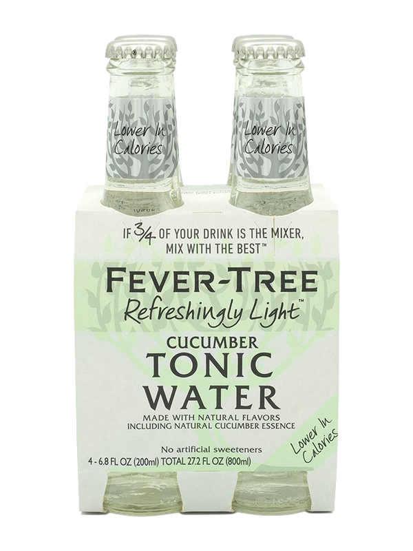Fever Tree Cucumber Light Tonic Water - 4 x 200mL