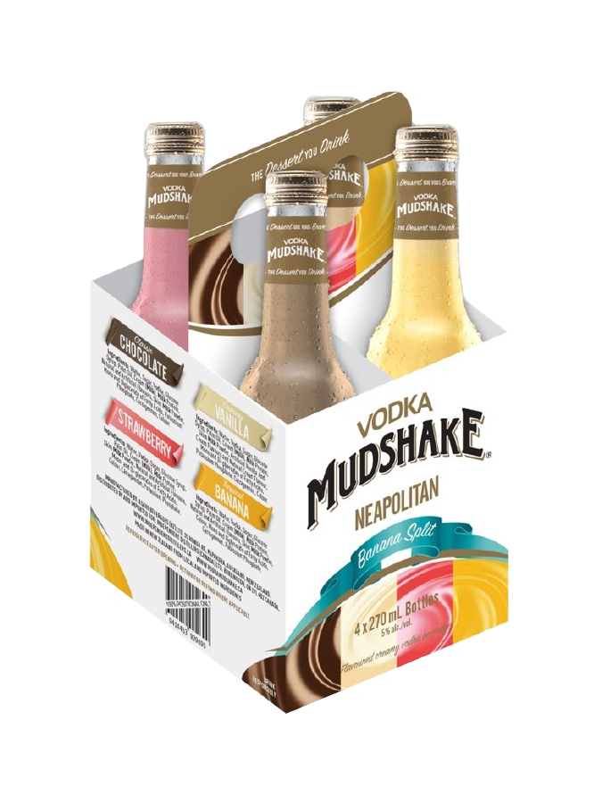 Vodka Mudshake Neapolitan - 4 x 270mL