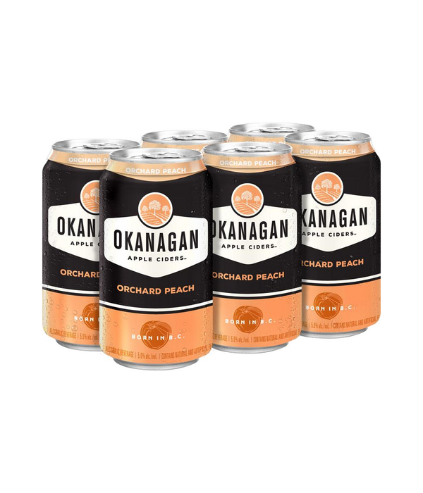 Okanagan Orchard Peach Cider - 6 x 355mL