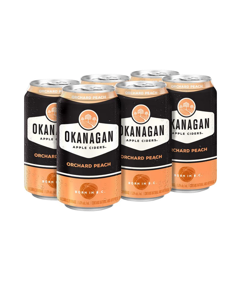 Okanagan Orchard Peach Cider - 6 x 355mL