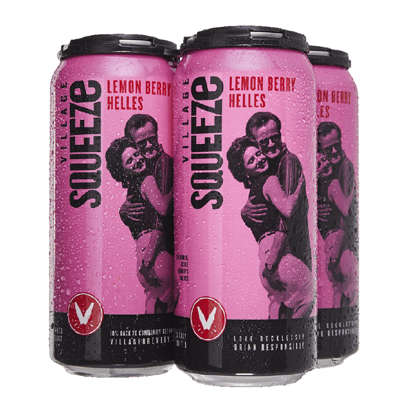 Village Brewery Squeeze Lemon Berry Helles - 4 x 473mL