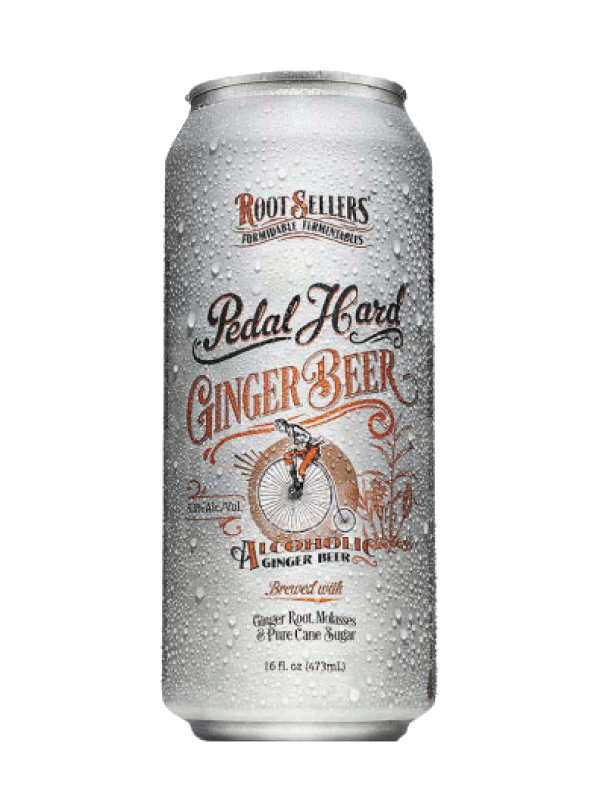 Root Sellers Pedal Hard Ginger Beer - 4 x 473mL