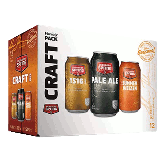 Okanagan Spring Summer Craft Variety Pack - 12 x 355mL