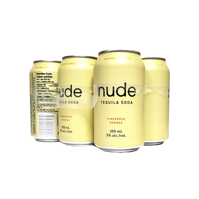Nude Tequila Soda Pineapple - 6 x 355mL