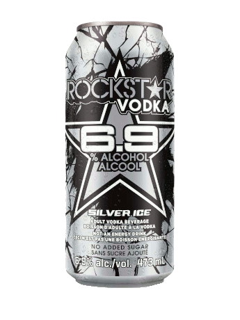 Rockstar Vodka Silver Ice - 473mL