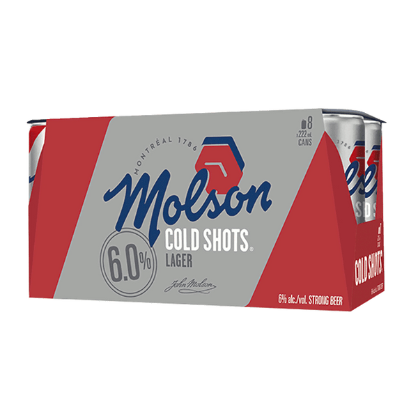 Molson Canadian Cold Shots - 8 x 222mL