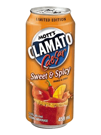 Mott's Clamato Caesar Sweet & Spicy - 458mL