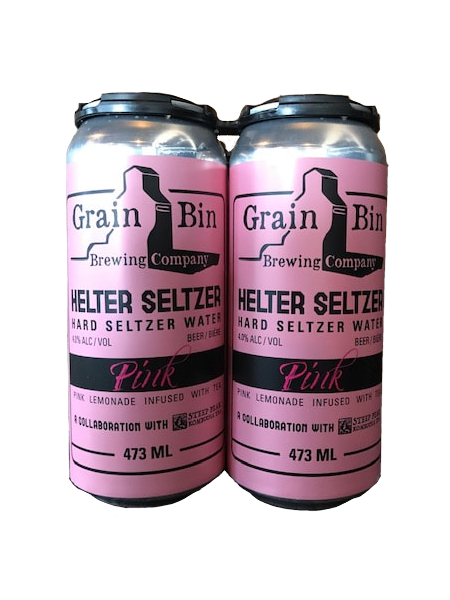 Grain Bin Helter Seltzer Pink - 4 x 473mL