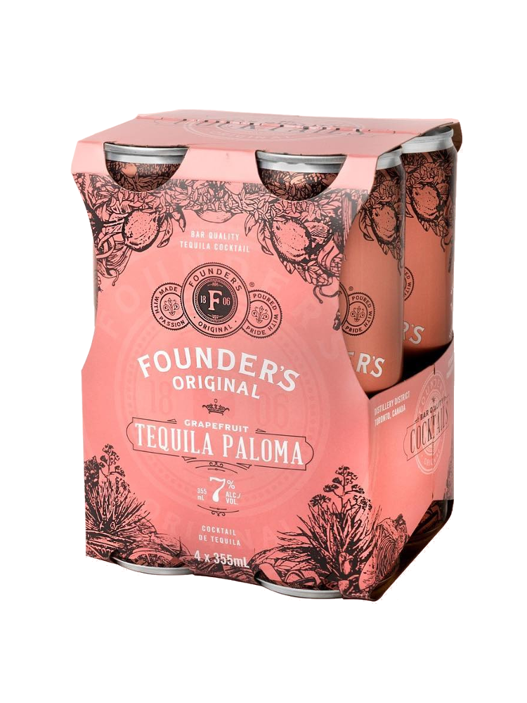 Founder's Original Tequila Paloma - 4 x 355mL