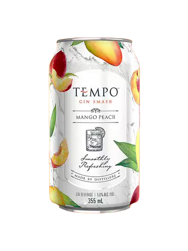 Tempo Gin Smash Mango Peach - 6 x 355mL