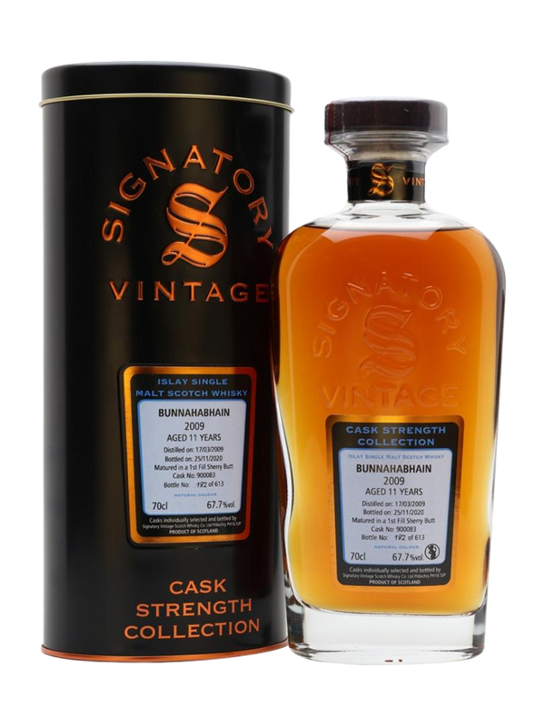 Signatory Vintage Bunnahabhain 2009 11 Year Old Whisky (67.7% ABV)