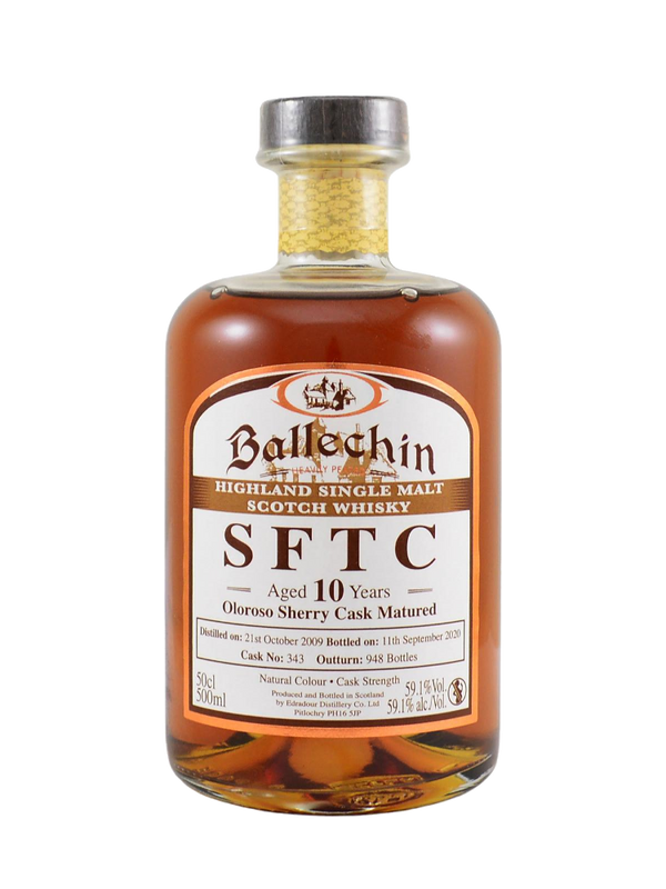 Edradour Ballechin SFTC Oloroso Sherry 10 Year Old Whisky (59.1% ABV)