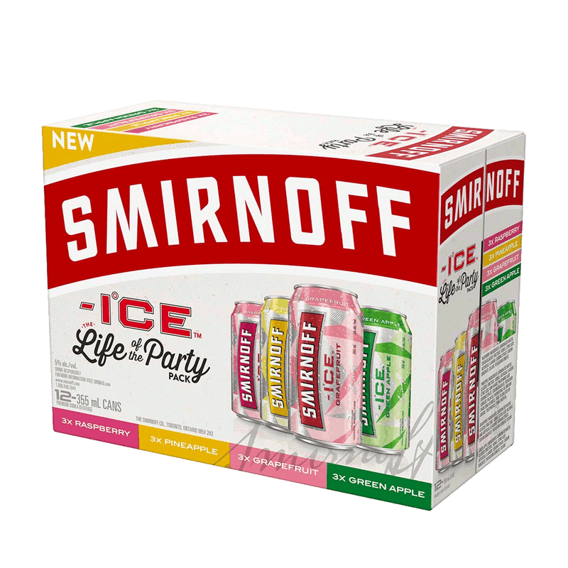 Smirnoff Ice the Life of the Party Variety Pack - 12 x 355mL