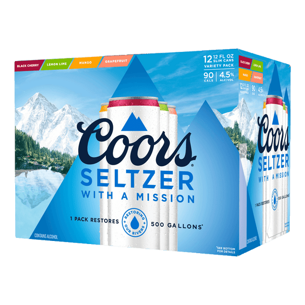 Coors Seltzer Variety Pack - 12 x 355mL