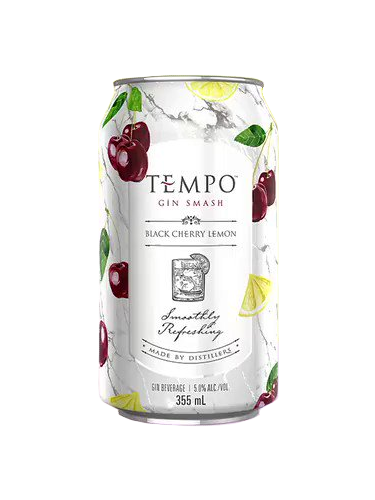 Tempo Gin Smash Black Cherry Lemon - 6 x 355mL