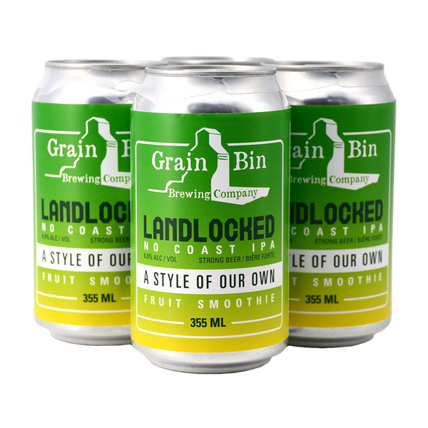 Grain Bin Landlocked No Coast IPA - 4 x 355mL