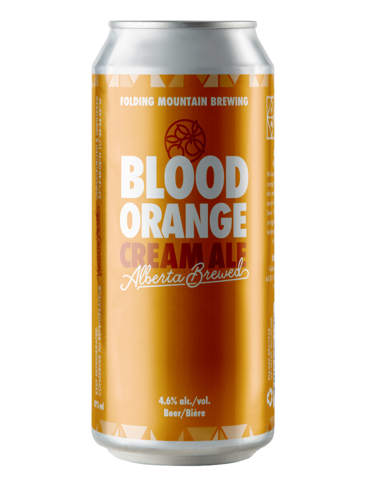 Folding Mountain Blood Orange Cream Ale - 4 x 473mL