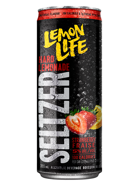 Lemon Life Seltzer Strawberry - 6 x 355mL