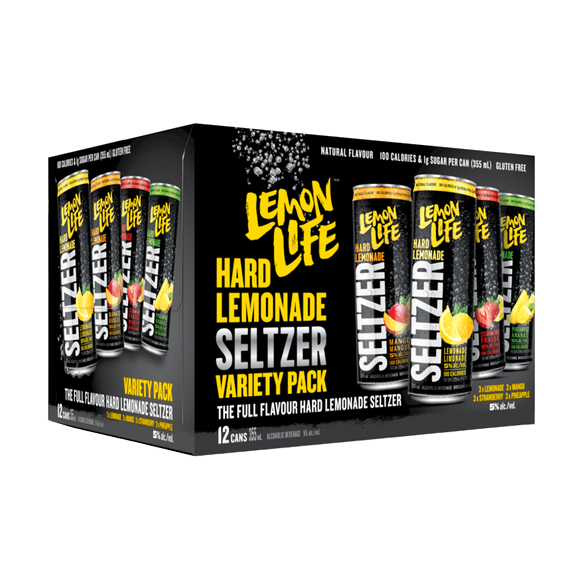 Lemon Life Seltzer Variety Pack - 12 x 355mL