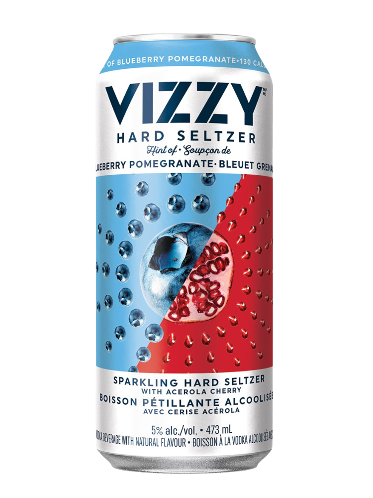 Vizzy Blueberry Pomegranate Seltzer - 473mL